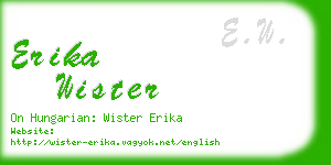 erika wister business card